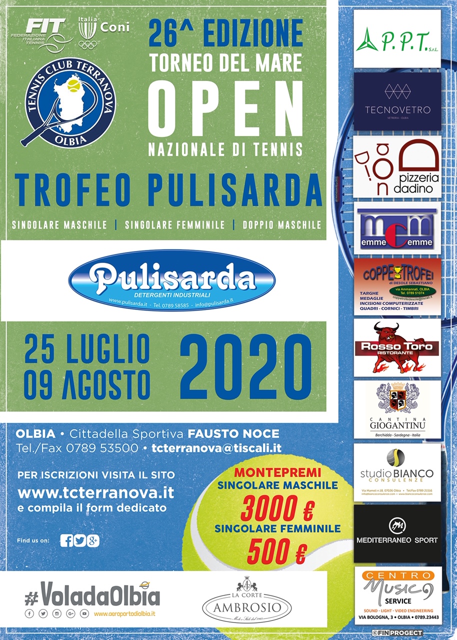 SAR – OPEN NAZIONALE DI TENNIS M/F 26^ EDIZIONE TORNEO DEL MARE