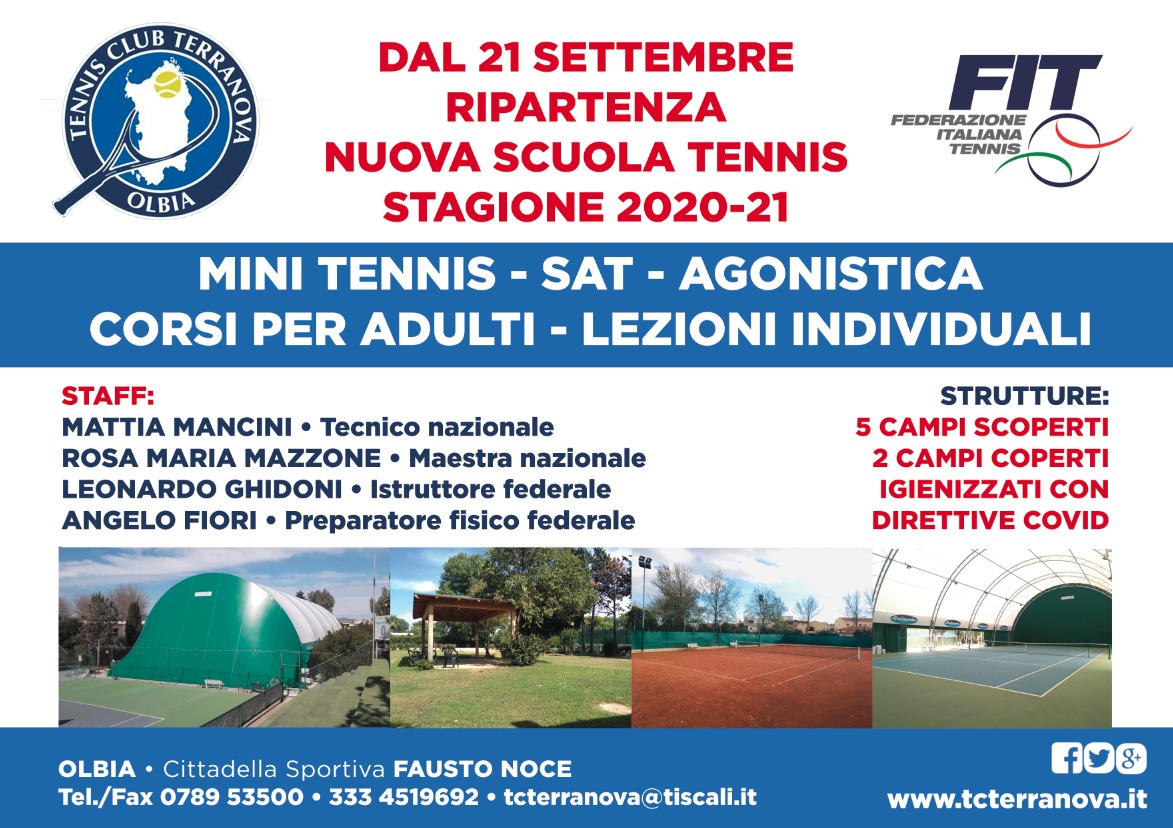 Riapertura Scuola Tennis 2020-2021