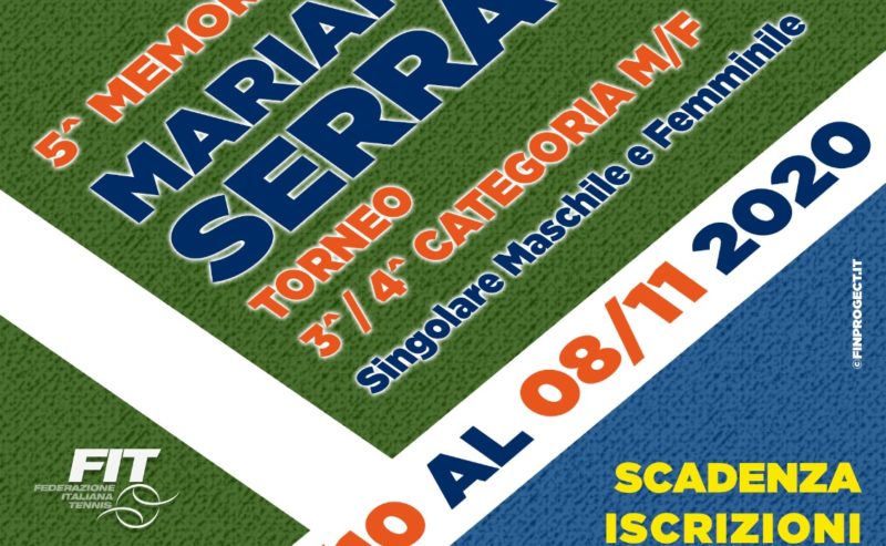 Torneo 3^ – 4^ Cat. M/F 5° Memorial Mariano Serra 2020