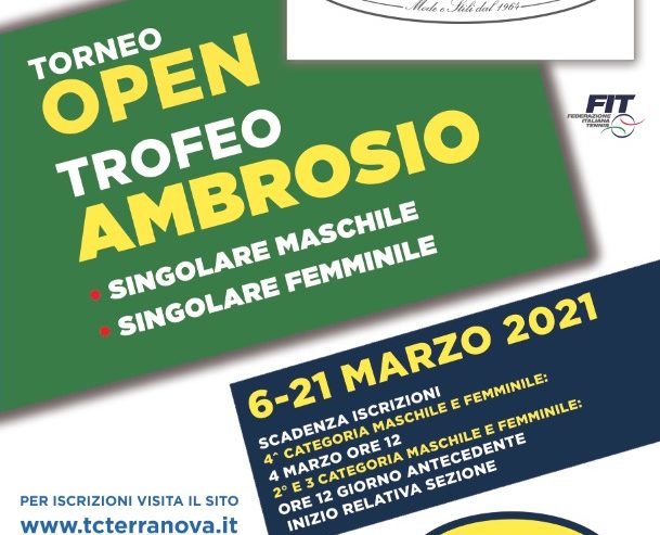 Torneo Open cat M/F Ambrosio 2021