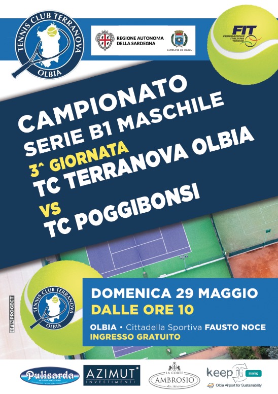 Campionato Serie B1 Maschile 3^ giornata Tc Terranova Olbia vs Tc Poggibonsi