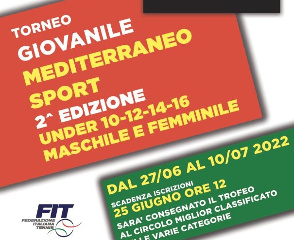 Torneo Giovanile – Mediterraneo Sport 2022