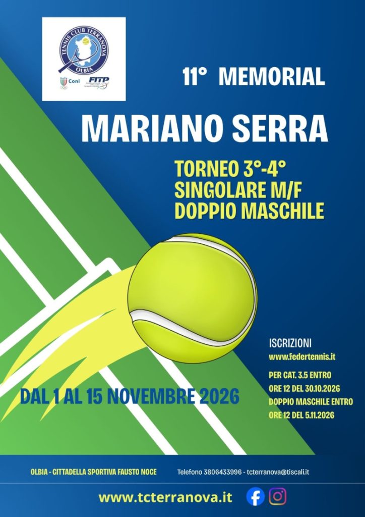 11^ Torneo Memorial Mariano Serra 4^ cat. M/F 2026